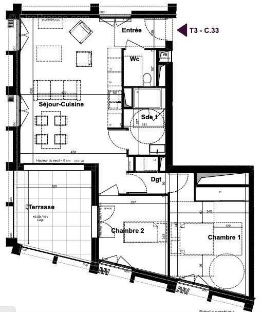 Appartement à vendre, 65m², Bordeaux