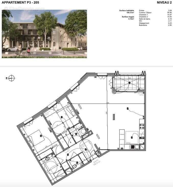 Appartement à vendre, 109m², Nîmes
