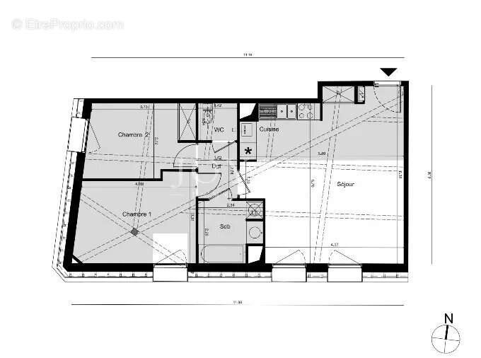 Appartement à vendre, 66m², Toulouse