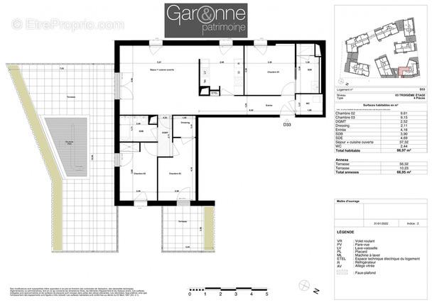 Appartement à vendre, 90m², Toulouse