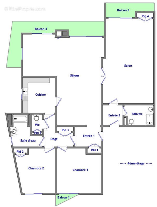 Appartement à vendre, 107m², Abbeville