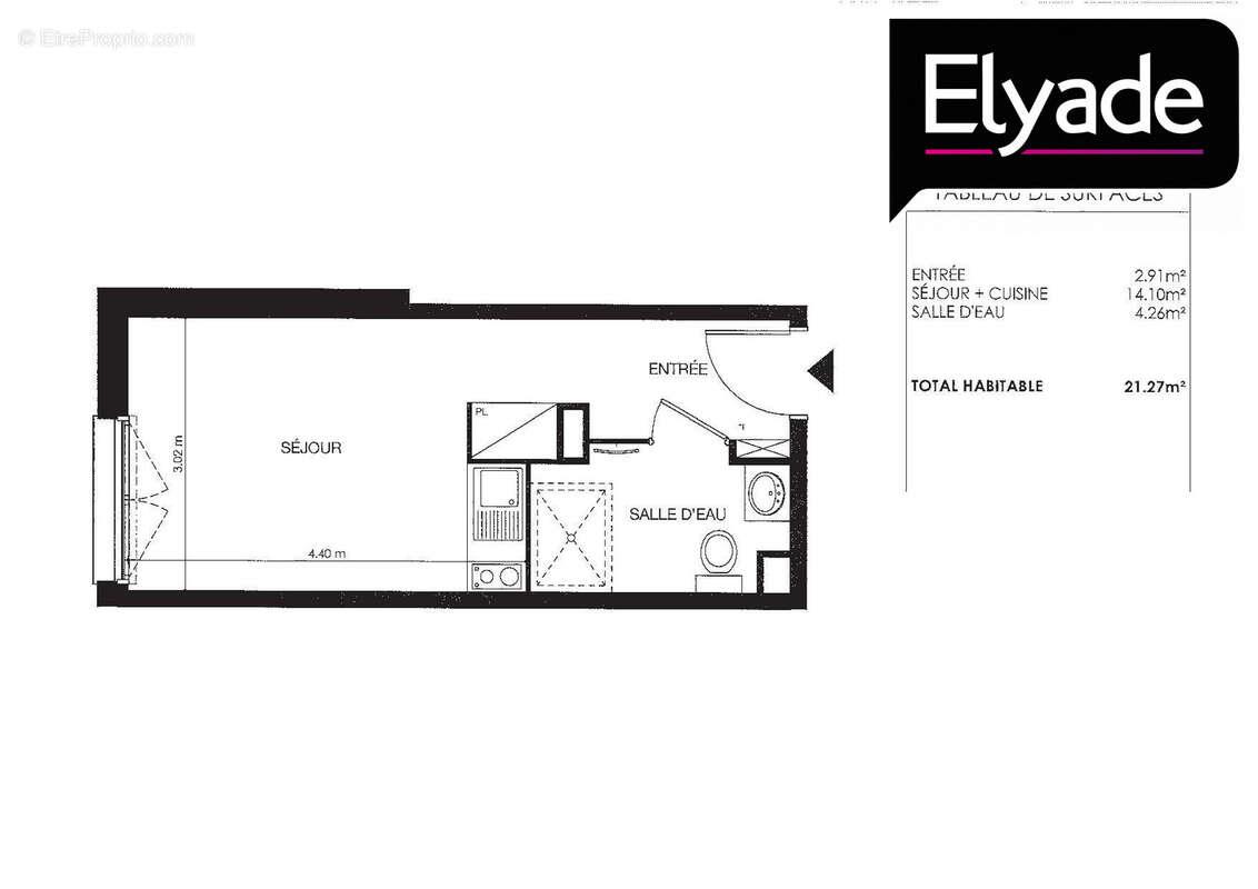 Appartement à vendre, 21m², Limoges