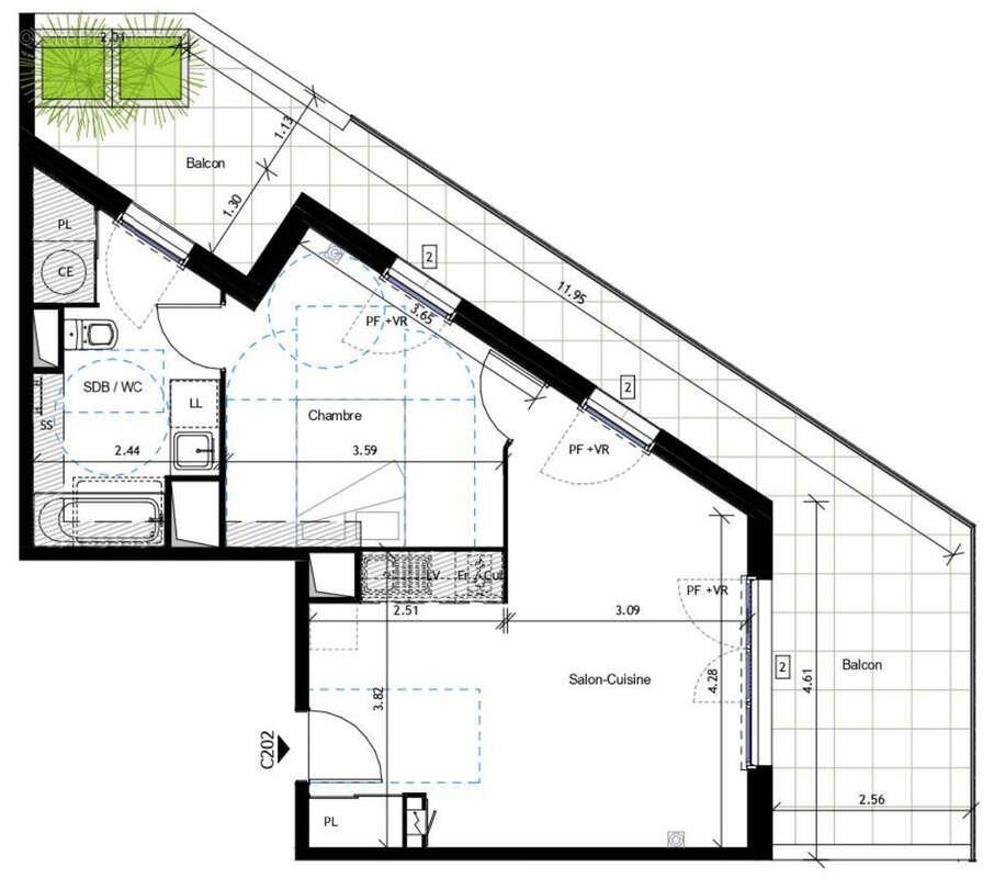 Appartement à vendre, 46m², Nîmes