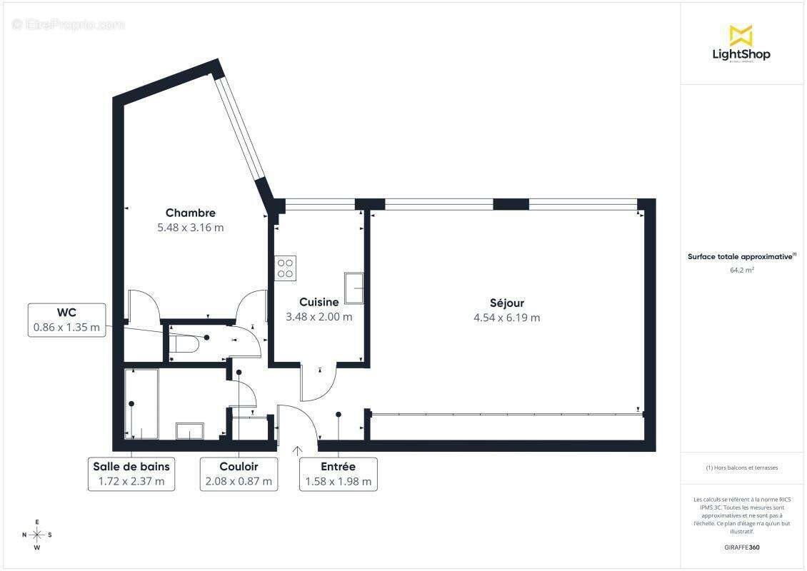 Appartement à vendre, 65m², Paris 12ème