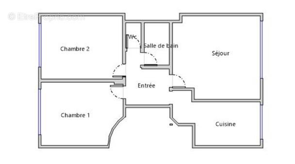 Appartement à vendre, 57m², Paris 18ème