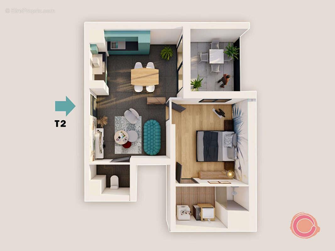 Appartement à vendre, 47m², Luc-la-Primaube