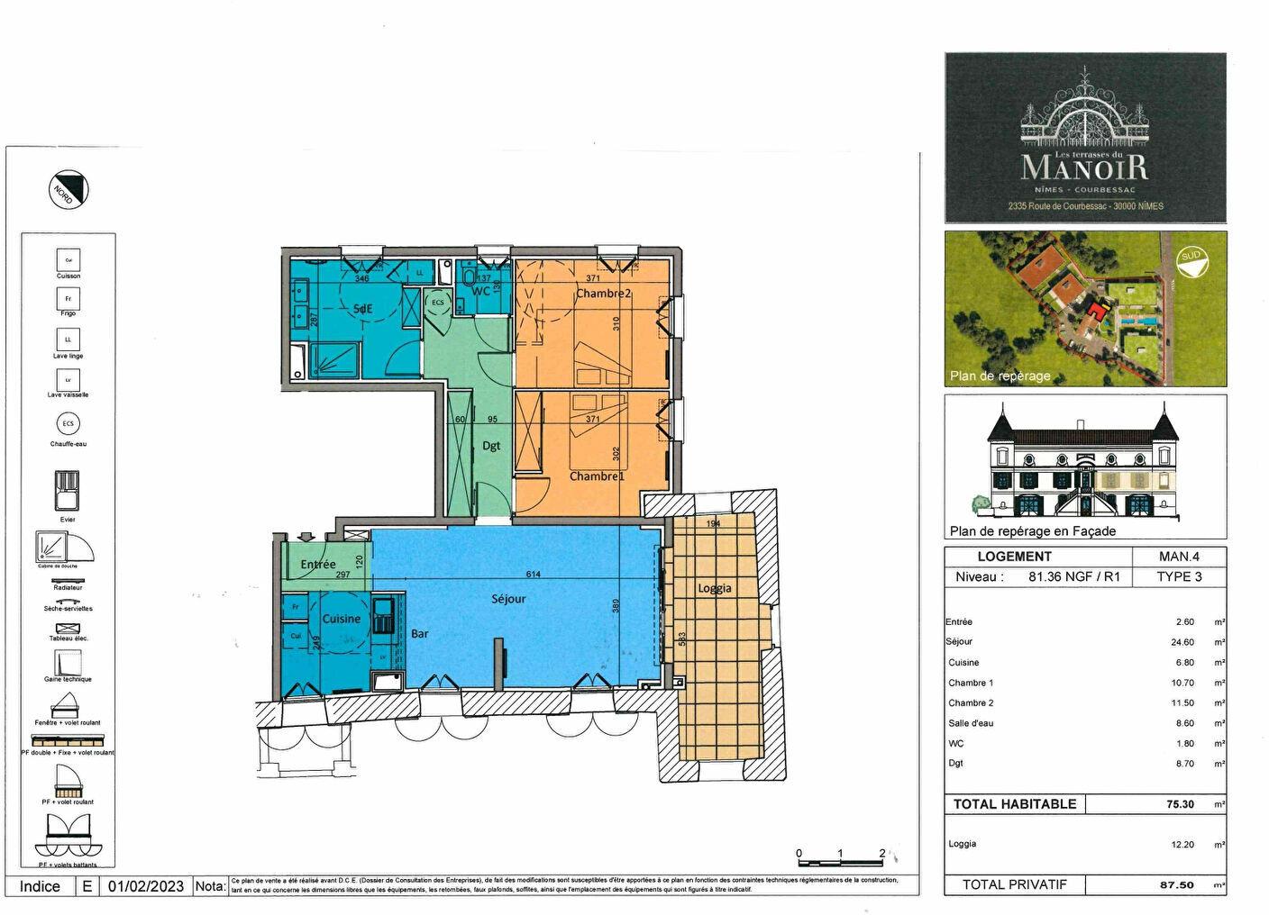 Appartement à vendre, 75m², Nîmes