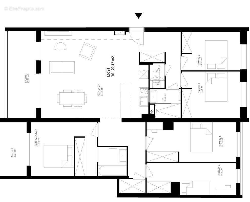 Appartement à vendre, 122m², Nice