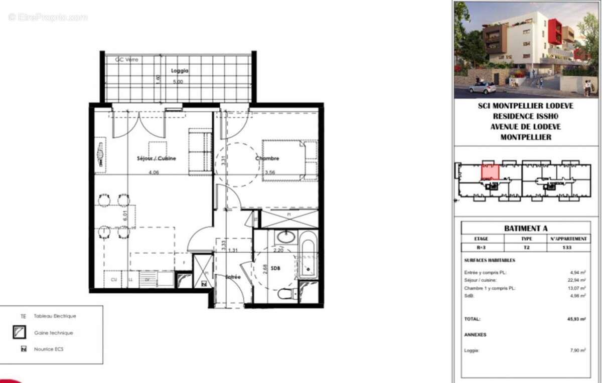 Appartement à vendre, 46m², Montpellier