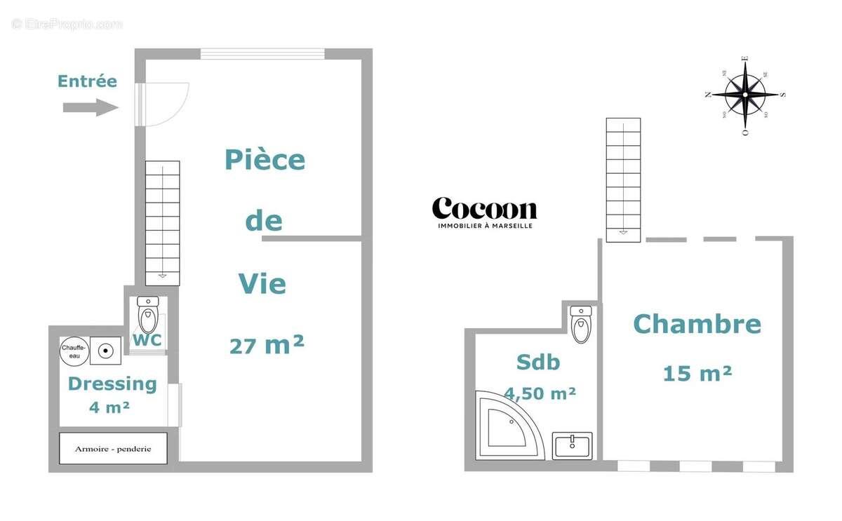 Appartement à vendre, 50m², Marseille 6ème