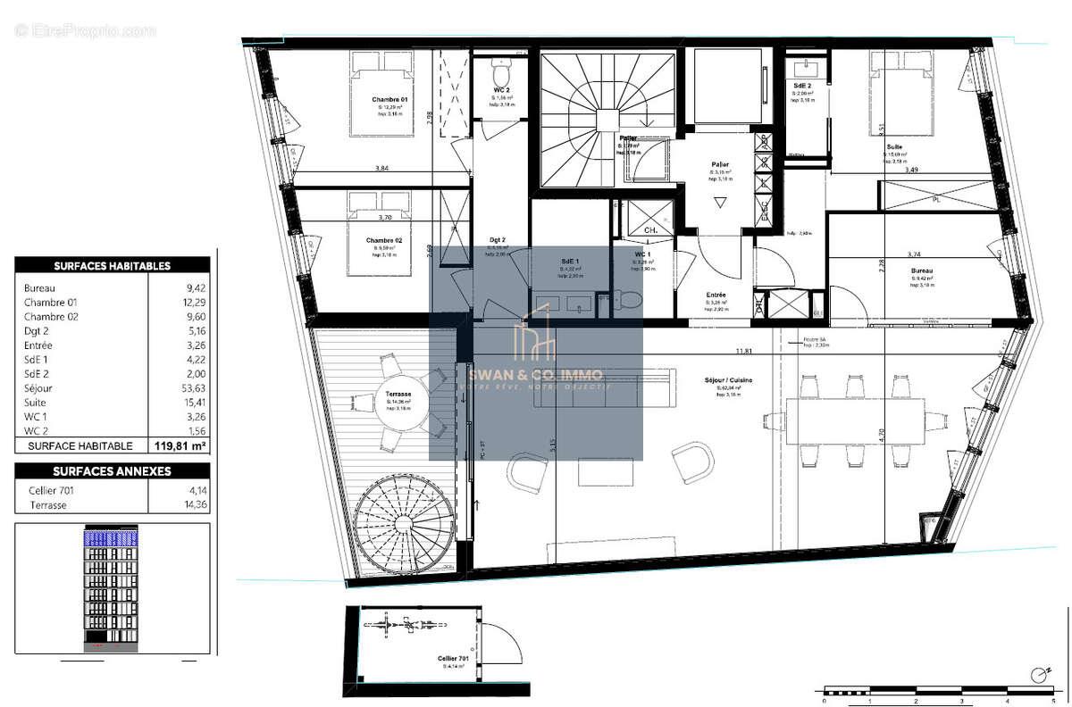 Appartement à vendre, 120m², Bordeaux