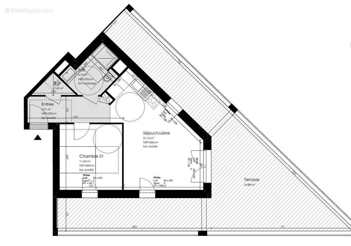 Appartement à vendre, 45m², Bordeaux