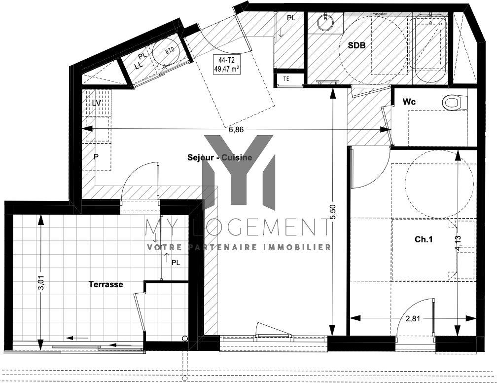 Appartement à vendre, 49m², Aix-en-Provence