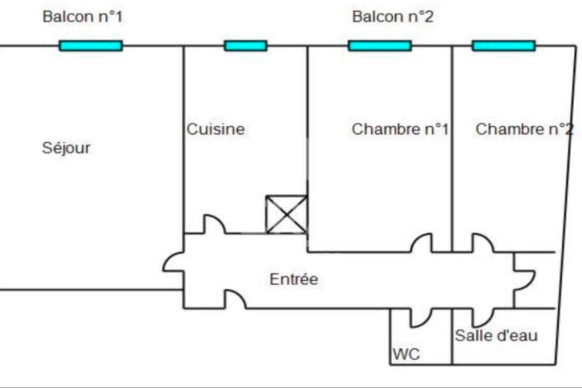 Appartement à vendre, 56m², Nice