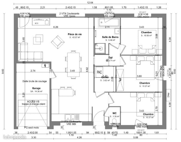Maison à vendre, 88m², Mazingarbe