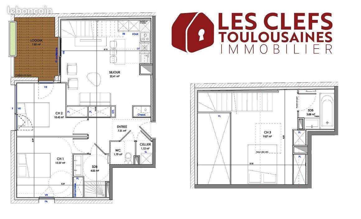 Appartement à vendre, 72m², Toulouse