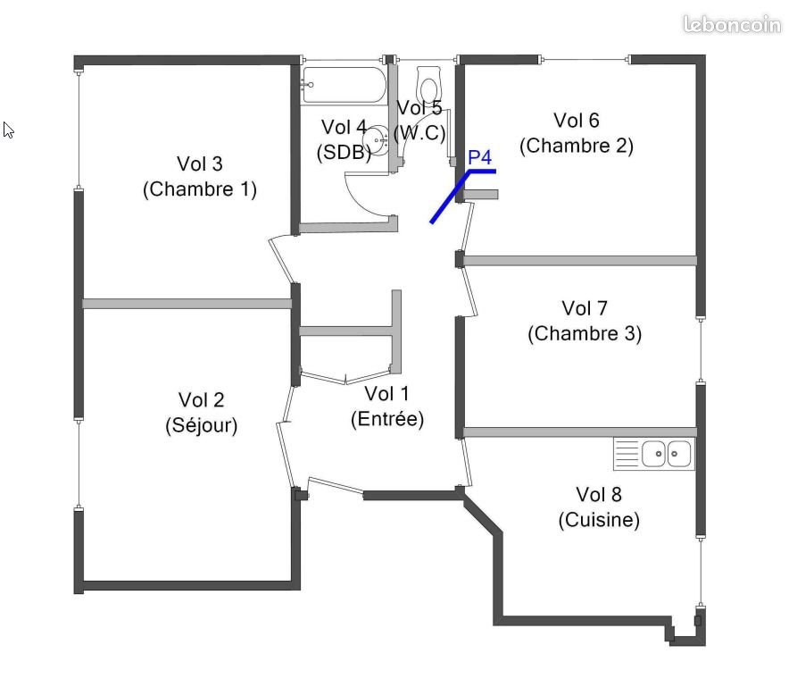 Appartement à louer, 72m², Boulay-Moselle