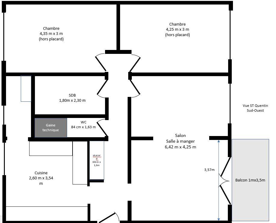 Appartement à vendre, 79m², Metz