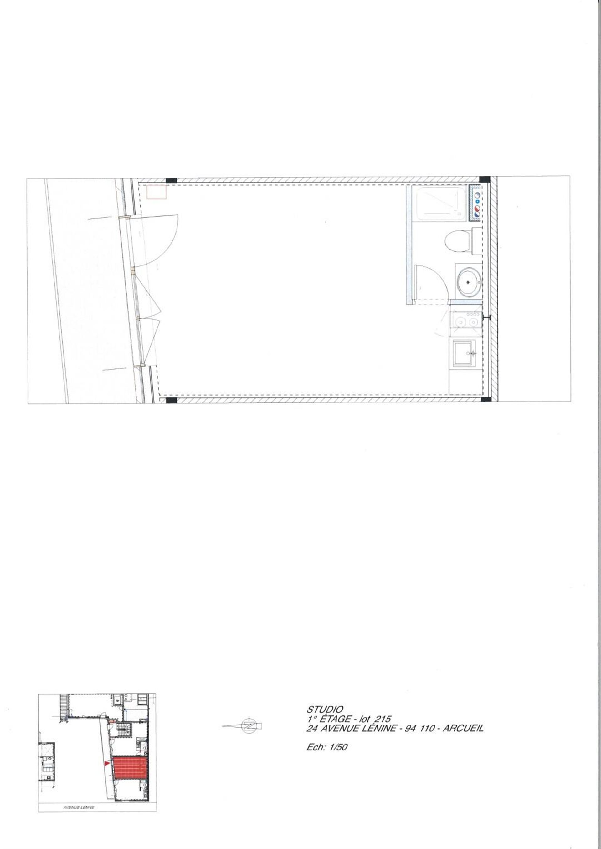 Appartement à louer, 24m², Arcueil
