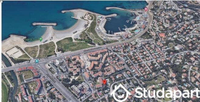 Appartement à louer, 22m², Marseille 8ème