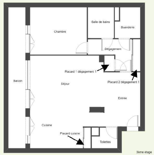 Appartement à vendre, 60m², Grenoble
