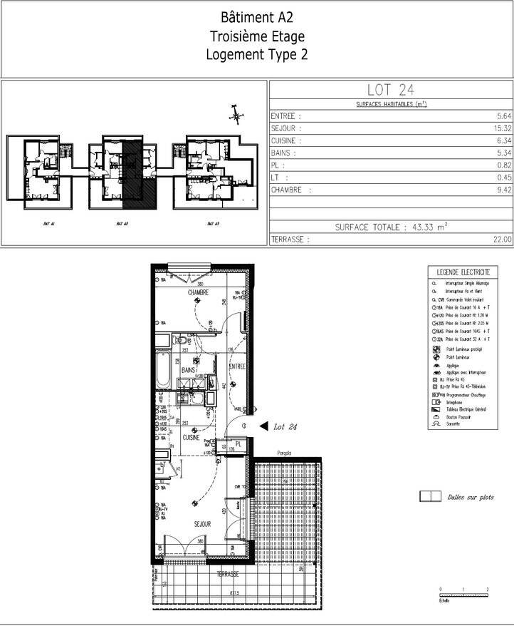 Appartement à louer, 43m², Sennecey-lès-Dijon