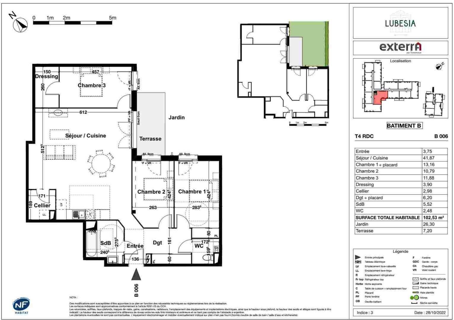 Appartement à vendre, 59m², Saint-Loubès