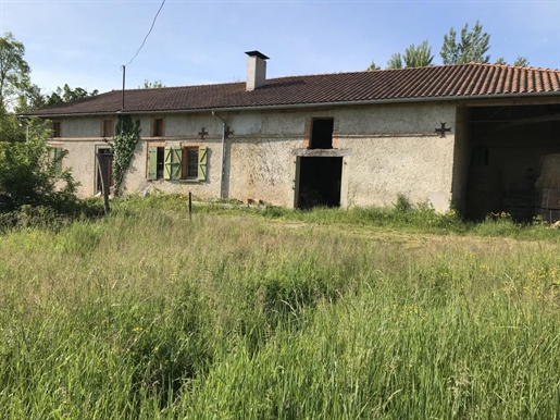 In der Nähe von l'Isle-en-Dodon, altes Bauernhaus zu renovieren, Grundstück von 4,4 ha ...