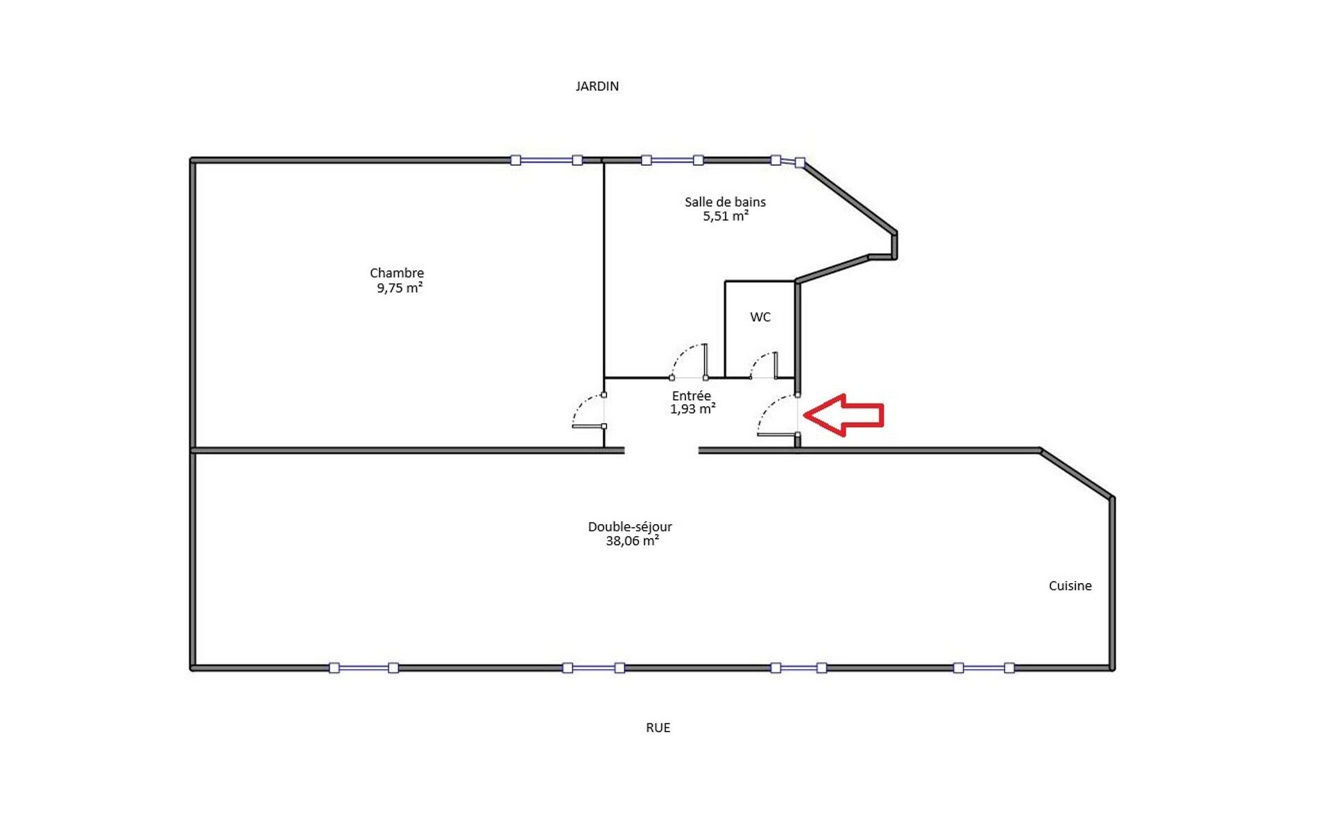 Appartement à vendre, 57m², Paris 14ème