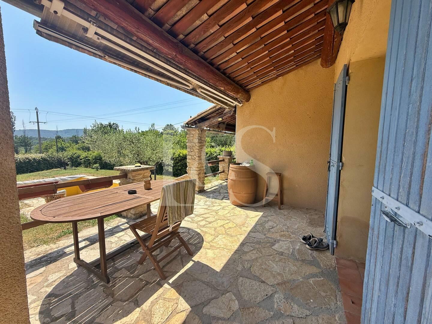 Single-Story house with swimming pool Approx. 90 m2 on 1,118 m2 of land in Malaucène