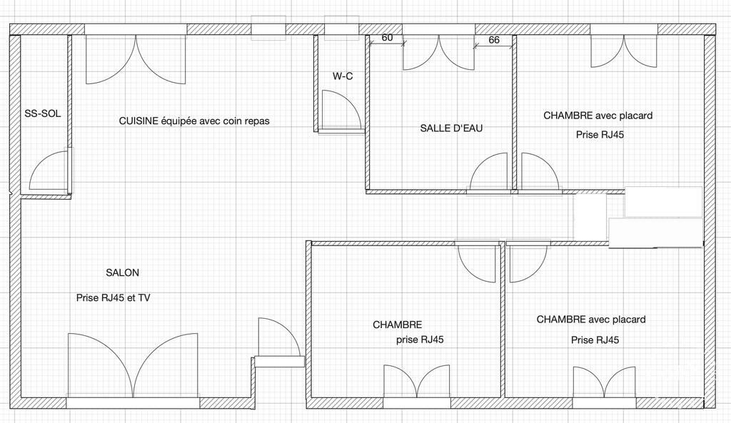 Maison à louer, 71m², Jarny
