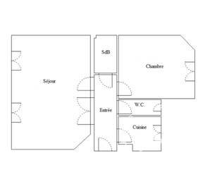 Appartement à louer, 50m², Paris 20ème