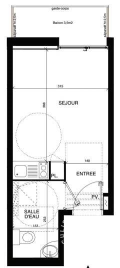 Appartement à vendre, 18m², Boulogne-Billancourt