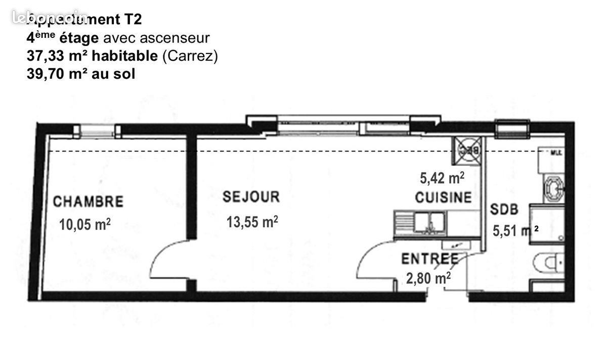 Appartement à vendre, 37m², Amiens