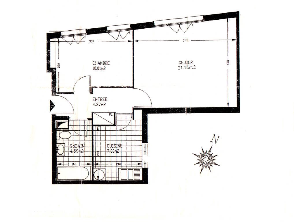 Appartement à louer, 48m², Paris 11ème