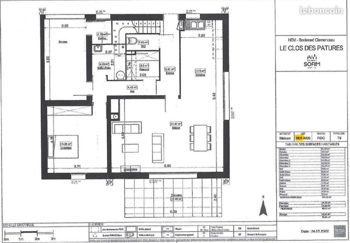 Maison à louer, 144m², Hem