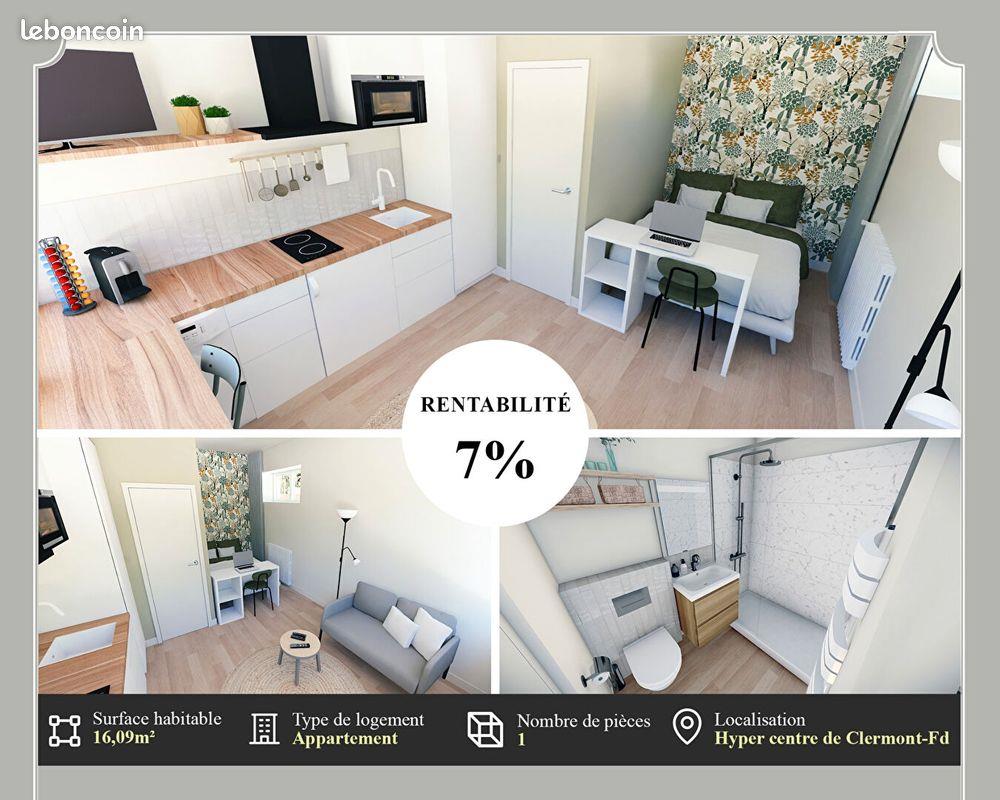 Appartement à vendre, 16m², Clermont-Ferrand