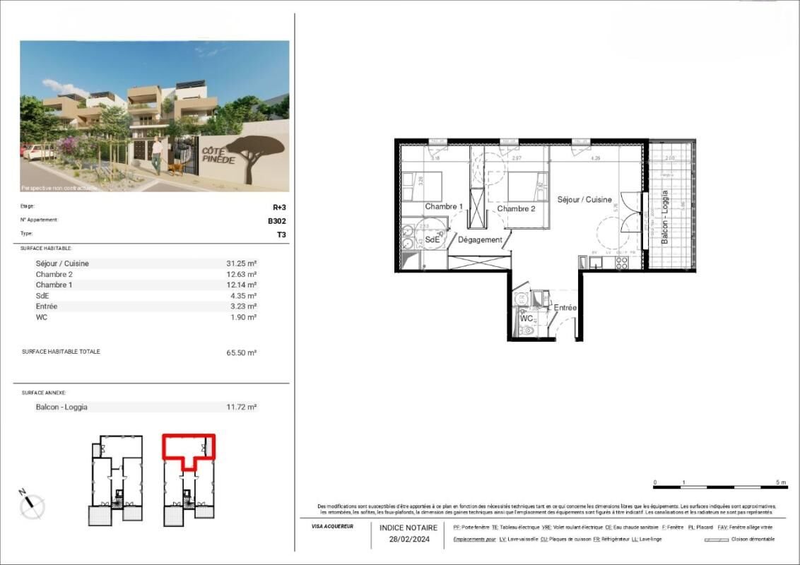Appartement à vendre, 62m², Nîmes
