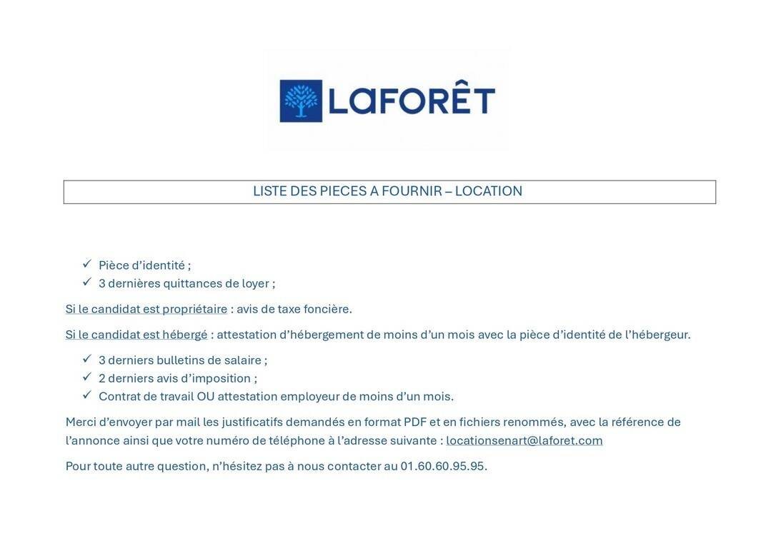 Appartement à louer, 62m², Tigery