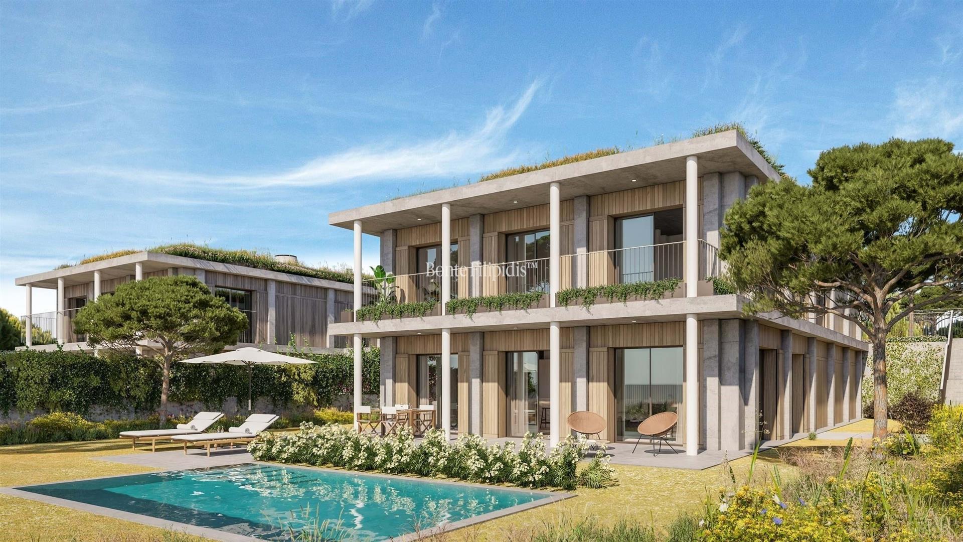 Moradia T3+1 com Piscina Privativa e Jardim no Caparica Hills Villas