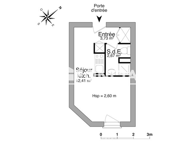 Appartement à louer, 18m², Clermont-Ferrand