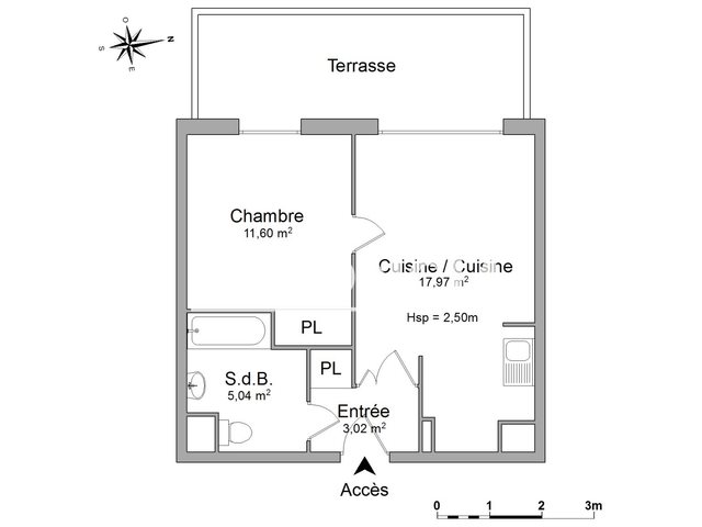 Appartement à louer, 38m², Gagny