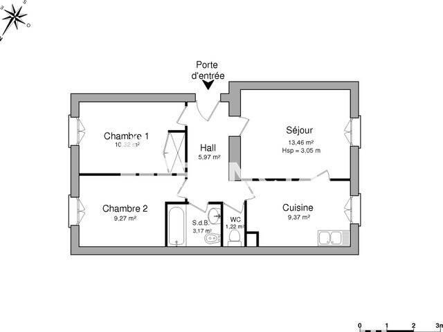 Appartement à louer, 52m², Grenoble