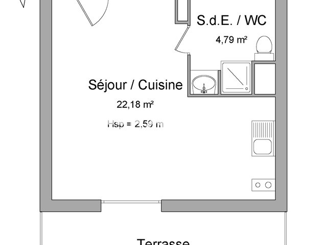 Appartement à louer, 27m², Nîmes