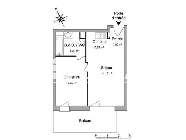 Appartement à louer, 38m², Strasbourg