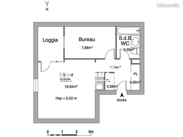 Appartement à louer, 33m², Montpellier