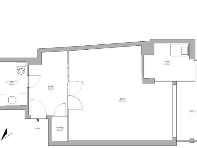 Appartement à louer, 37m², Paris 16ème