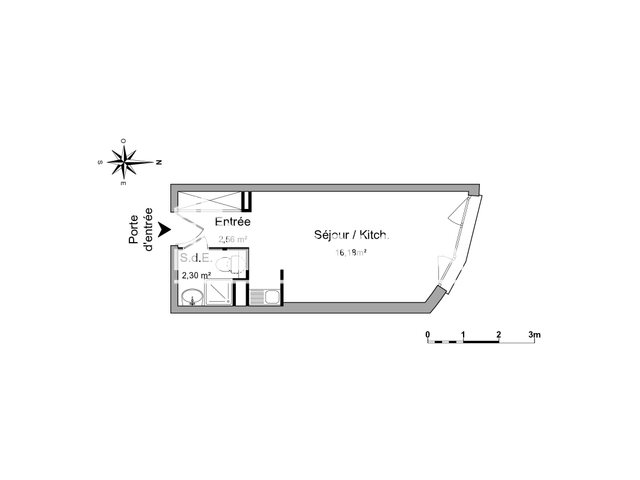 Appartement à louer, 21m², Grenoble