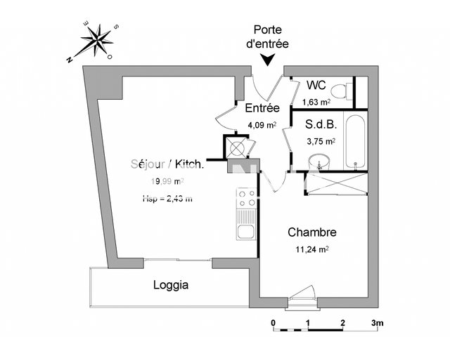 Appartement à louer, 40m², Perpignan