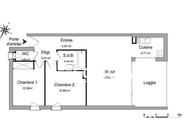 Appartement à louer, 63m², Saint-Pierre-d'Irube